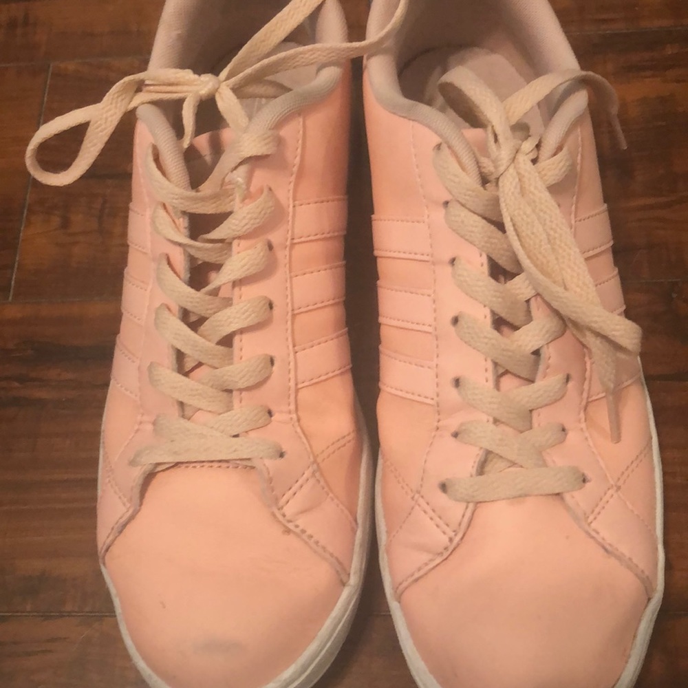 Coral Colored Adidas Neos